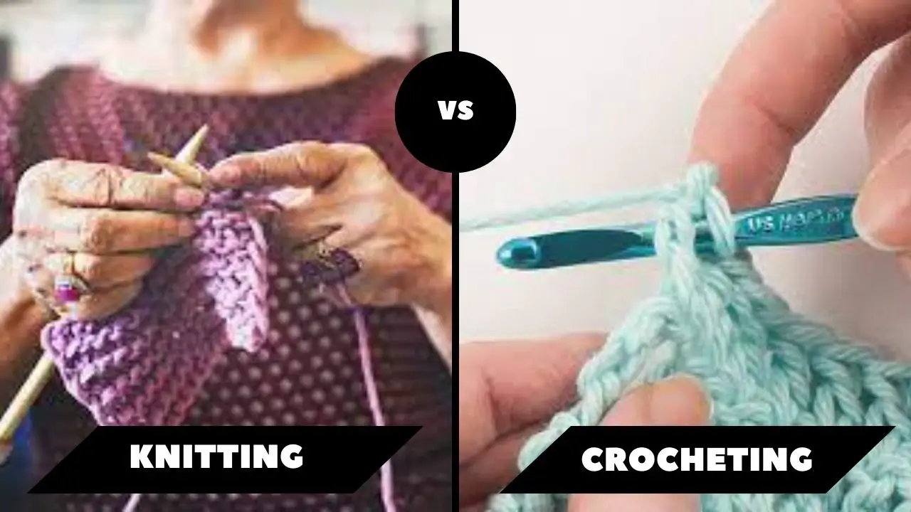 Knitting vs Crochet Blanket vs Weaving