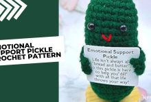 Emotional Support Pickle Crochet Pattern